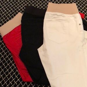 3 pairs of maternity skinny pants